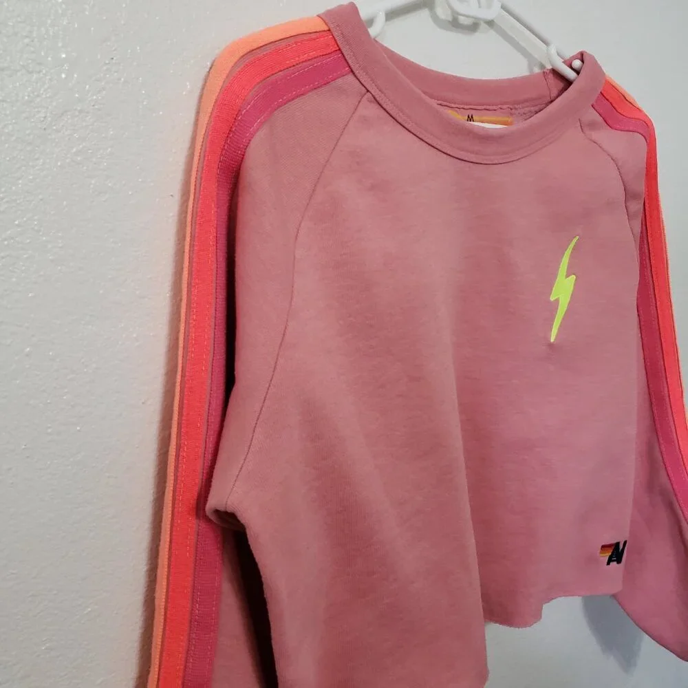 Aviator Nation Bolt Cropped Sweatshirt - Picture 8 of 16